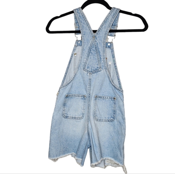 Zara kids denim shortalls short overalls. Size 9 (134 cm) - Picture 3 of 16